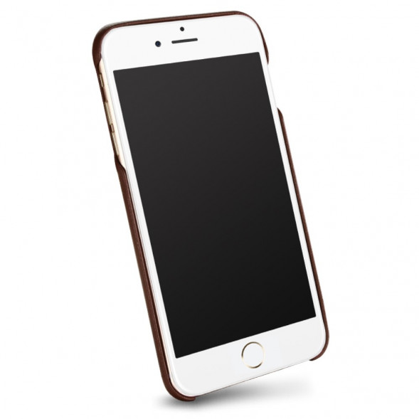 Кожаная накладка чехол LENUO для iPhone 7 Plus (Коричневый)