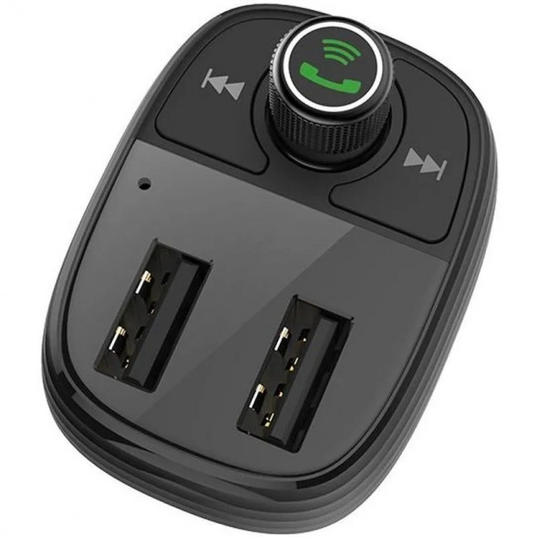 Borofone BC16 MiniRock Автомобильный FM-модулятор, трансмиттер, громкая связь Bluetooth