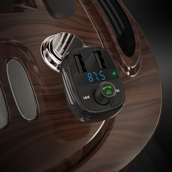 Borofone BC16 MiniRock Автомобильный FM-модулятор, трансмиттер, громкая связь Bluetooth