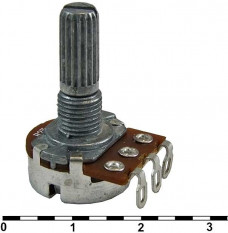 R1620 500K (сп3-4ам вал 20мм) Потенциометр-переменный резистор