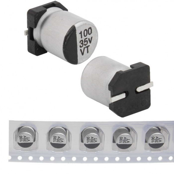 Конденсатор 100 uF 35 V 105C 6.3*7.7 VT