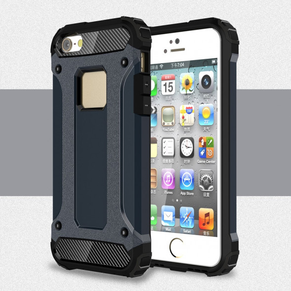 Чехол Armor для iPhone 5, 5S, SE (темно-синий)