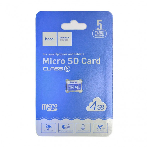 Карта памяти MicroSD 4ГБ Hoco Микро СД флешка для телефона, смартфона
