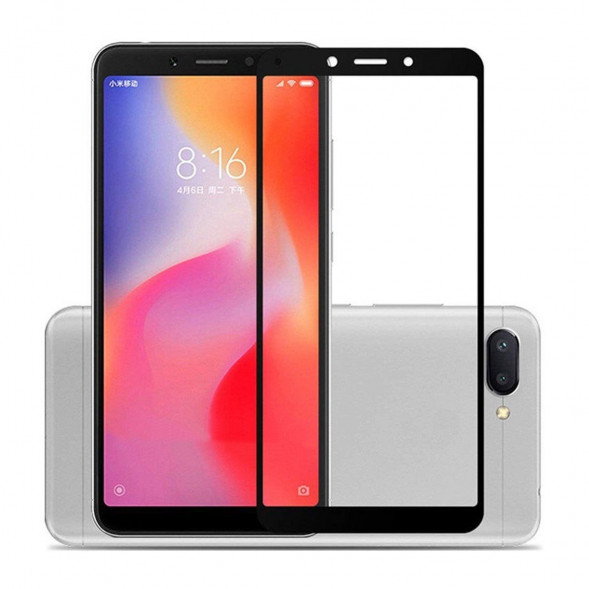 Защитное стекло 3D для Xiaomi Redmi 6 / Redmi 6A (черный)