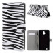 Чехол книжка с рисунком для Microsoft Lumia 850 (Зебра)