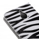 Чехол книжка с рисунком для Microsoft Lumia 850 (Зебра)