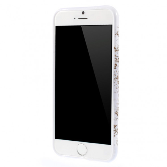 TPU Чехол накладка с рисунком для iPhone 6, 6S (Бабочки и цветы)