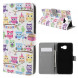 Чехол книжка с рисунком для Samsung Galaxy A5 (2016) SM-A510 (Много сов)