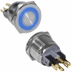 Кнопка антивандал. GQ22PF-11E/B/N on-(off)+off-(on)