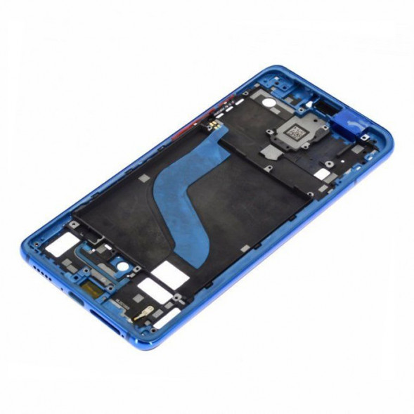 Рамка дисплея для Xiaomi Mi 9T, Mi 9T Pro, Redmi K20 и др средняя часть корпуса (Синяя)