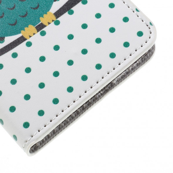 Чехол книжка с рисунком для Samsung Galaxy A5 (2016) SM-A510 (Спящая сова)