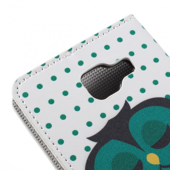 Чехол книжка с рисунком для Samsung Galaxy A5 (2016) SM-A510 (Спящая сова)