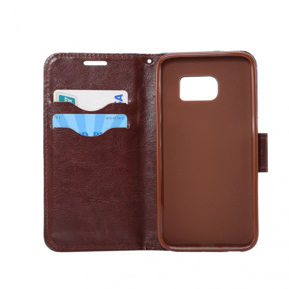 Чехол книжка с цветами для Samsung Galaxy S7 (SM-G930) (Белый)