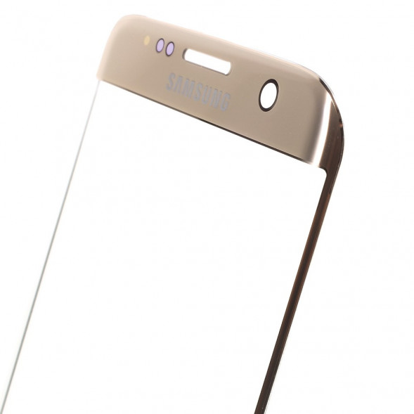 Стекло для замены на Samsung Galaxy S7 Edge SM-G935F (Золото)