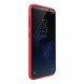 Чехол накладка Carbon Fibre для Samsung Galaxy S8 (красный)