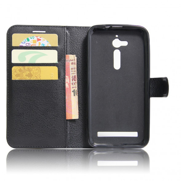 Чехол с визитницей для Asus Zenfone Go ZB500KL, ZB500KG (черный)