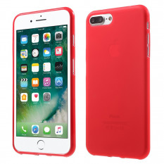 Матовый силиконовый чехол для iPhone 8 Plus, 7 Plus (Красный)