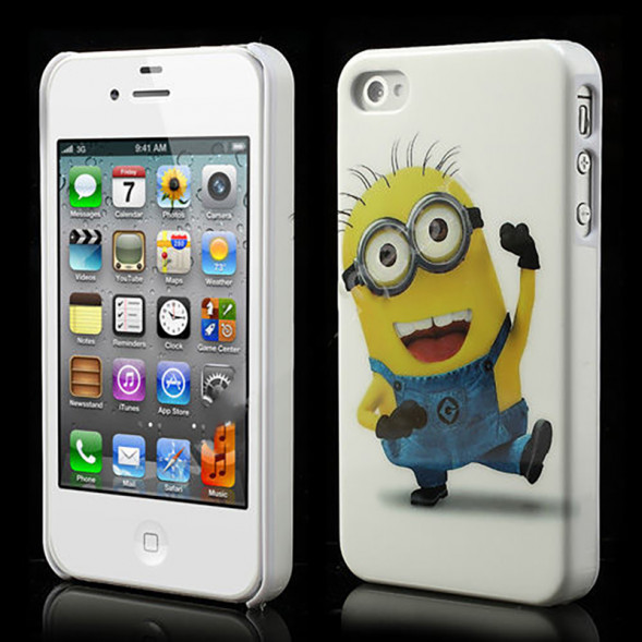 Пластиковый чехол для iPhone 4/4s (Гадкий Я 2)