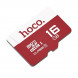 Карта памяти MicroSD 16 ГБ Hoco Class 10 Микро СД флешка для телефона, смартфона (Красный)