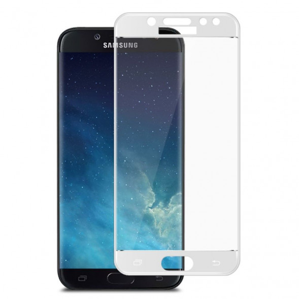 Защитное стекло 3D для Samsung Galaxy J5 (2017) SM-J530F (белый)