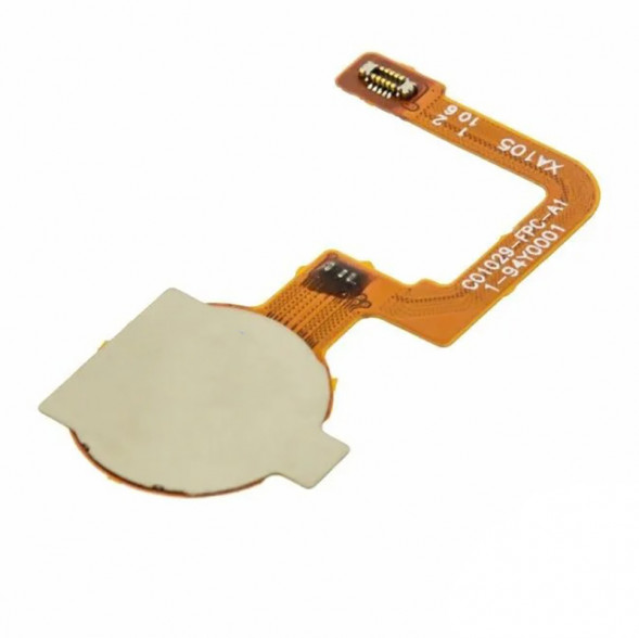 Шлейф для Realme C3 кнопка сканер отпечатка пальца (Синий)